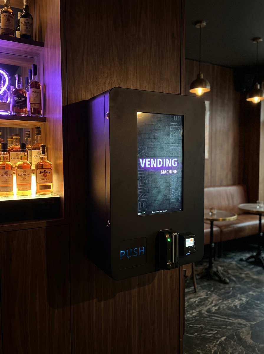 Distributeur Elvior installé dans un lounge